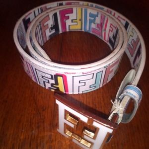 COPY - Limited Edition White Fendi Belt